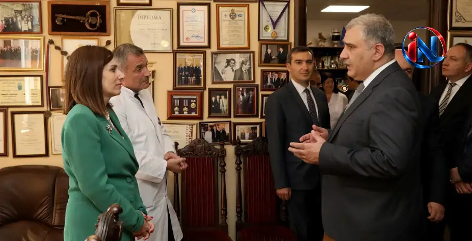 სომხეთში ოფიციალური ვიზიტის ფარგლებში მიხეილ სარჯველაძე სომხეთის ჯანდაცვის მინისტრ ანაჰიტ ავანესიანს შეხვდა