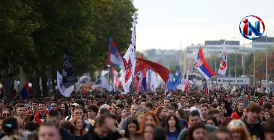 ბელგრადში, სერბეთში მასშტაბური აქცია გაიმართა, სტუდენტური მოძრაობა ხელისუფლების შეცვლას ცდილობს
